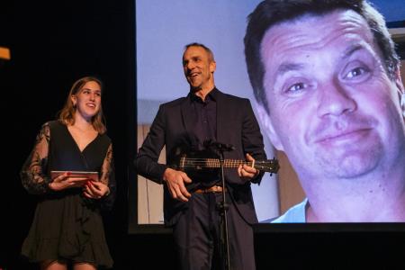 Naj športniki Kamnika za leto 2023 Lovro Planko in Maruša Mišmaš Zrimšek ter ekipa odbojkaric Calcit Volleya (20)